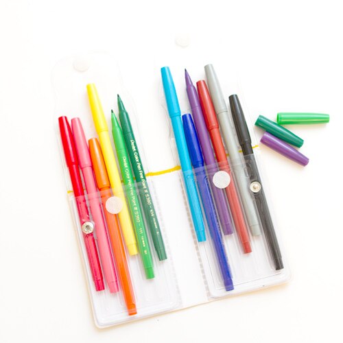 Pentel, Sets, Marker Set, Art & School, Color Pen, Fine Point, 12 pack, 81460